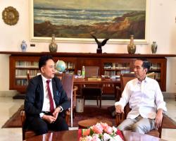 BERTEMU YUSRIL PRESIDEN JOKOWI MEM