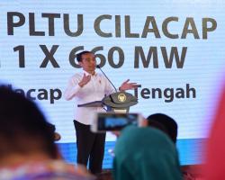 PRESIDEN JOKOWI RESMIKAN PLTU CILA