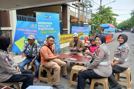 DITLANTAS POLDA JATIM NGOPI BARENG